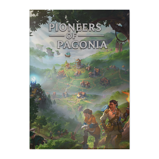 Pioneers of Pagonia - Keyart - Metallschild